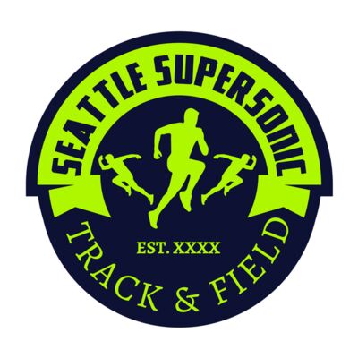 Track & Field Team Logo 10 Miniatura