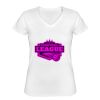 Playera Dama: Algodón Peinado Cuello V Miniatura