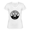 Playera Dama: Algodón Peinado Cuello V Miniatura