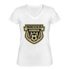 Playera Dama: Algodón Peinado Cuello V Miniatura