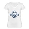 Playera Dama: Algodón Peinado Cuello V Miniatura
