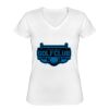 Playera Dama: Algodón Peinado Cuello V Miniatura