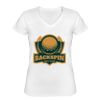 Playera Dama: Algodón Peinado Cuello V Miniatura