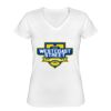 Playera Dama: Algodón Peinado Cuello V Miniatura