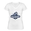 Playera Dama: Algodón Peinado Cuello V Miniatura