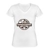Playera Dama: Algodón Peinado Cuello V Miniatura