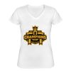 Playera Dama: Algodón Peinado Cuello V Miniatura