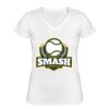 Playera Dama: Algodón Peinado Cuello V Miniatura