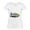 Playera Dama: Algodón Peinado Cuello V Miniatura