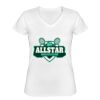 Playera Dama: Algodón Peinado Cuello V Miniatura