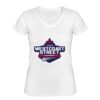 Playera Dama: Algodón Peinado Cuello V Miniatura
