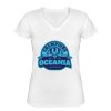 Playera Dama: Algodón Peinado Cuello V Miniatura