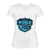 Playera Dama: Algodón Peinado Cuello V Miniatura
