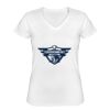 Playera Dama: Algodón Peinado Cuello V Miniatura