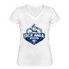 Playera Dama: Algodón Peinado Cuello V Miniatura