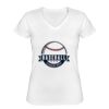 Playera Dama: Algodón Peinado Cuello V Miniatura