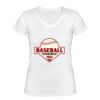 Playera Dama: Algodón Peinado Cuello V Miniatura