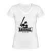 Playera Dama: Algodón Peinado Cuello V Miniatura