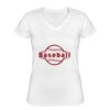 Playera Dama: Algodón Peinado Cuello V Miniatura
