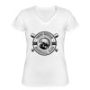 Playera Dama: Algodón Peinado Cuello V Miniatura