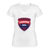 Playera Dama: Algodón Peinado Cuello V Miniatura