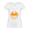Playera Dama: Algodón Peinado Cuello V Miniatura