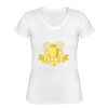 Playera Dama: Algodón Peinado Cuello V Miniatura