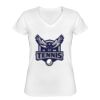 Playera Dama: Algodón Peinado Cuello V Miniatura