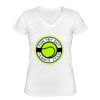 Playera Dama: Algodón Peinado Cuello V Miniatura