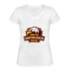 Playera Dama: Algodón Peinado Cuello V Miniatura