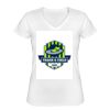 Playera Dama: Algodón Peinado Cuello V Miniatura