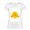 Playera Dama: Algodón Peinado Cuello V Miniatura