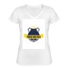 Playera Dama: Algodón Peinado Cuello V Miniatura