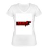 Playera Dama: Algodón Peinado Cuello V Miniatura