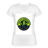 Playera Dama: Algodón Peinado Cuello V Miniatura