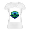 Playera Dama: Algodón Peinado Cuello V Miniatura