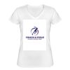 Playera Dama: Algodón Peinado Cuello V Miniatura