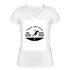 Playera Dama: Algodón Peinado Cuello V Miniatura