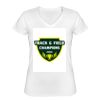 Playera Dama: Algodón Peinado Cuello V Miniatura