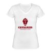 Playera Dama: Algodón Peinado Cuello V Miniatura