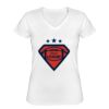 Playera Dama: Algodón Peinado Cuello V Miniatura