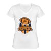 Playera Dama: Algodón Peinado Cuello V Miniatura