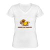 Playera Dama: Algodón Peinado Cuello V Miniatura