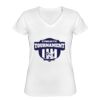 Playera Dama: Algodón Peinado Cuello V Miniatura