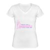 Playera Dama: Algodón Peinado Cuello V Miniatura