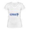 Playera Dama: Algodón Peinado Cuello V Miniatura