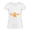 Playera Dama: Algodón Peinado Cuello V Miniatura
