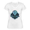 Playera Dama: Algodón Peinado Cuello V Miniatura