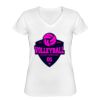 Playera Dama: Algodón Peinado Cuello V Miniatura