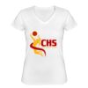 Playera Dama: Algodón Peinado Cuello V Miniatura